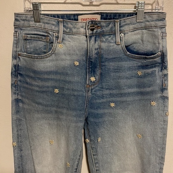 Driftwood Gizelle Jeans‎ Women’s Size 27 Dizzy Daisy Floral Embroidered - Picture 3 of 7
